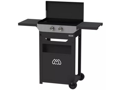 LE MARQUIER Plancha original gaz 260 duo sur chariot - 