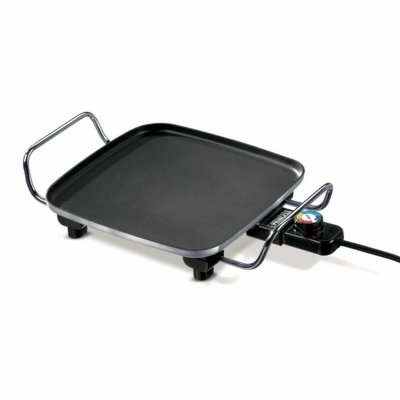 PRINCESS Plancha  Chef Mini Classic noire - fonte d'aluminium - 4 personnes - 28 x 28 cm - 1 900 W