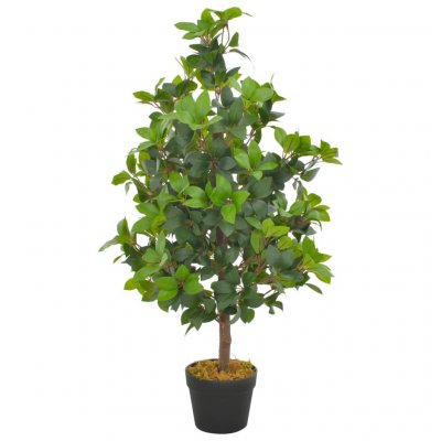VIDAXL Plante artificielle avec pot Laurier Vert 90 cm  n/a