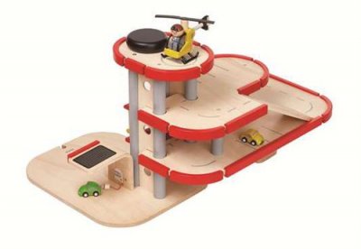 PLAN TOYS PlanToys- Jeu de Construction-Mon Nouveau Grand Garage, PT6271