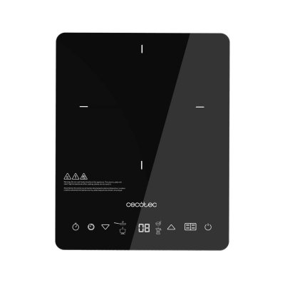  Plaque &agrave; Induction Portable Cecotec Crystal Onyx 2000W Noir