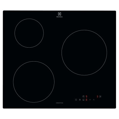 ELECTROLUX Plaque de cuisson induction 60cm 3 feux 6000w noir LIB60320CK