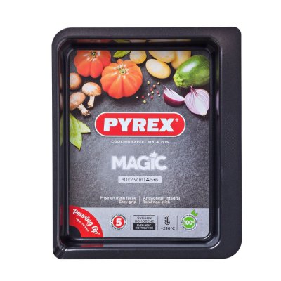 PYREX Plaque de cuisson  rect m&eacute;tal 30x23 cm Magic Multicolore 