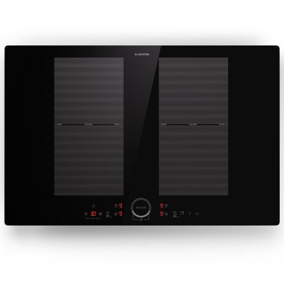 KLARSTEIN Plaque Induction Plaque de cuisson &agrave; Induction 4 Feux de 7000W Minuterie Noir