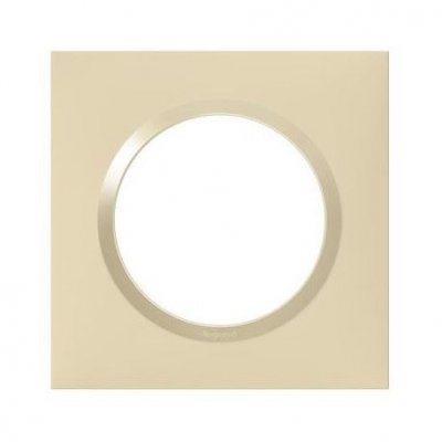 LEGRAND Plaque  dooxie carr&eacute;e 1 poste finition dune LEG600811