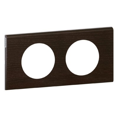 LEGRAND Plaque matiere 2 postes teinte wengue celiane  069202