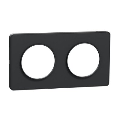 SCHNEIDER ELECTRIC Plaque odace touch Schneider 2 postes - anthracite S540804