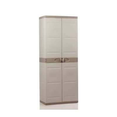PLASTIKEN  armoire de rangement r&eacute;sine 4 tablettes