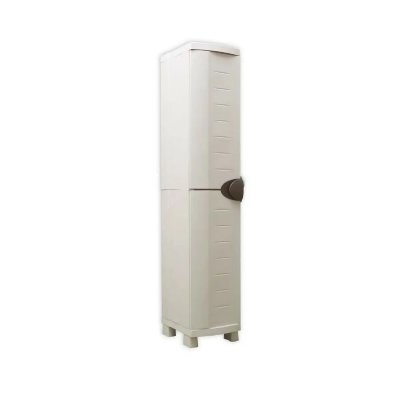 PLASTIKEN  Armoire de rangement Space Saver 1 porte type vestiaire haute H 184 cm
