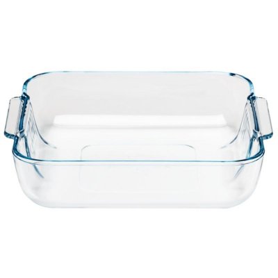 PYREX Plat &agrave; r&ocirc;tir carr&eacute; en verre 210 mm -  - - verre 210x210xmm