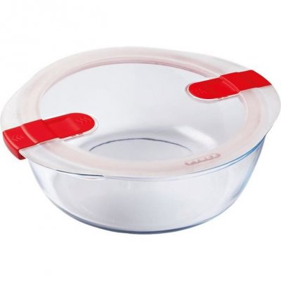 PYREX Plat rond avec couvercle Cook&Heat &Oslash;26 cm