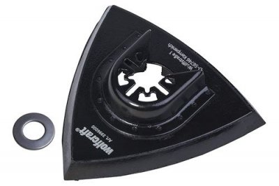 WOLFCRAFT Plateau abrasif auto-agrippant delta 95 mm 