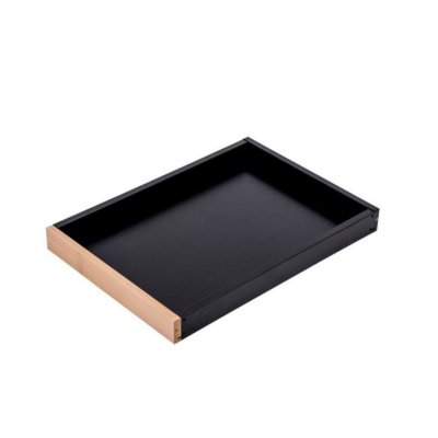  Plateau Optionnel pour Table &agrave; Langer Margot, Bicolore Noir et Naturel