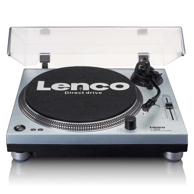 LENCO Platine vinyle &agrave; entra&icirc;nement direct avec encodage USB/PC L-3809ME