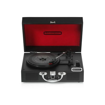 RICATECH Platine vinyle automatique  RTT21 avec haut-parleurs st&eacute;r&eacute;o int&eacute;gr&eacute;s - Bleu turquoise