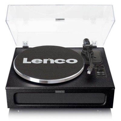 LENCO Platine vinyle avec 4 haut-parleurs incorpor&eacute;s  LS-430BK Noir 