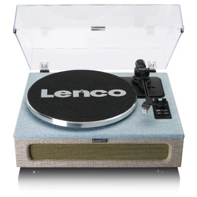 LENCO Platine vinyle avec 4 haut-parleurs incorpor&eacute;s LS-440BUBG Blue-Taupe