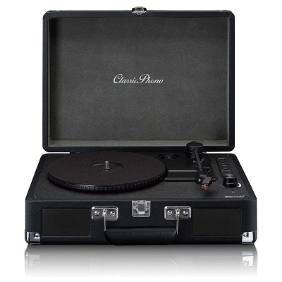 LENCO Platine vinyle Bluetooth avec enceintes int&eacute;gr&eacute;es TT-115BK Noir