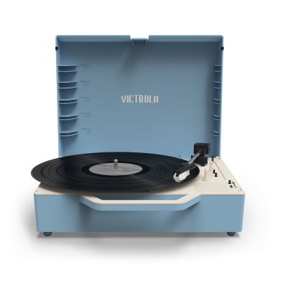 VICTROLA Platine vinyle Valise Bluetooth Durable Re-Spin Bleu 