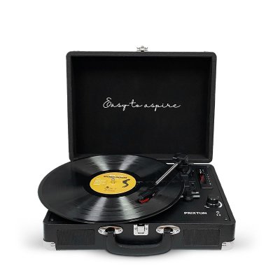 PRIXTON Platine Vinyle VC400 - Tourne-disque - Bluetooth - Noir - Noir