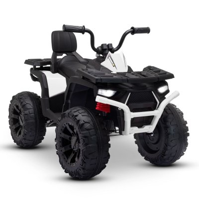PLAY4FUN  Quad &eacute;lectrique blanc - 111x66x78 cm T.U