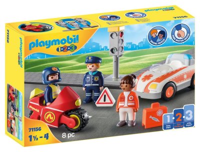 Playmobil 1.2.3 71156 H&eacute;ros du quotidien 