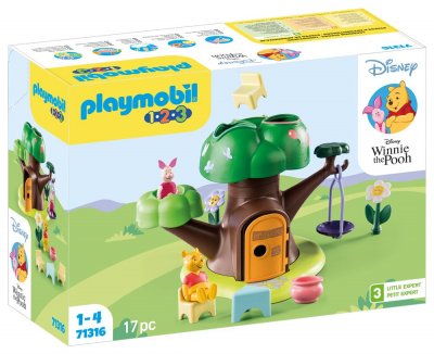 PLAYMOBIL 1.2.3 71316 Winnie l'ourson et Porcinet avec caban - Disney