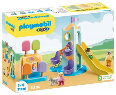 Playmobil 1.2.3 71326 Aire de jeux avec toboggan g&eacute;ant 1.2.3