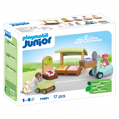 Playmobil 123 Eco Stand And Forklift Construction Game Dor&eacute; 
