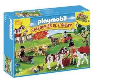 PLAYMOBIL  4167 Calendrier de l'Avent Ferme &eacute;questre