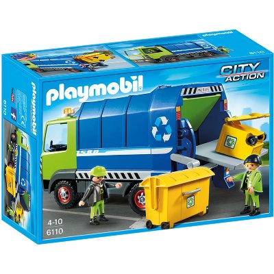 Playmobil 6110 : city action : camion de recyclage ordures