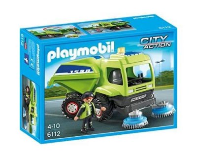 PLAYMOBIL 6112 Agent avec balayeuse de voirie