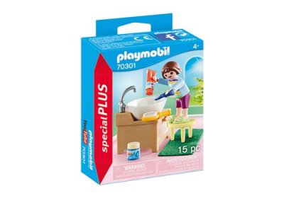 PLAYMOBIL - 70301 - Enfant avec lavabo