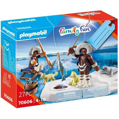 Playmobil 70606 - family fun set cadeau p&ecirc;cheurs sur glace