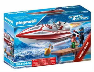 PLAYMOBIL - 70744 - Sports et Action Bateau et moteur submersible