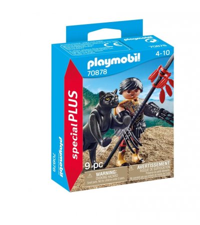 Playmobil 70878 Combattant avec panth&egrave;re 