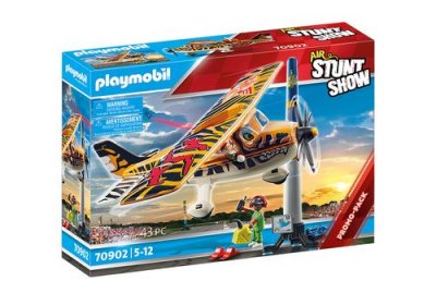 PLAYMOBIL - 70902 - Air Stuntshow Avion &agrave; h&eacute;lice ""Tigre