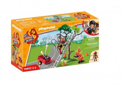 Playmobil 70917 Duck on call Pompier et chat 
