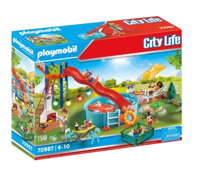 Playmobil 70987 City Life Espace d&eacute;tente piscine 