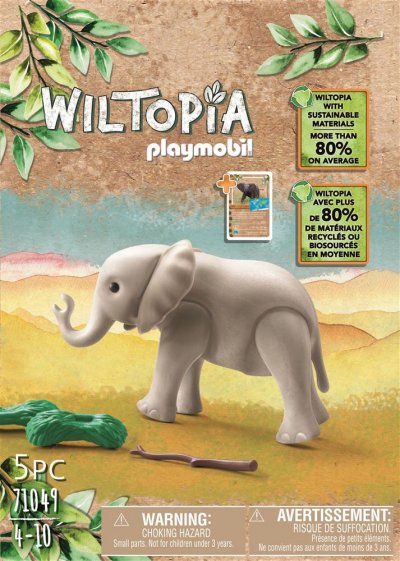Playmobil 71049 El&eacute;phanteau- Wiltopia - Animaux Carte &agrave; Collectionner