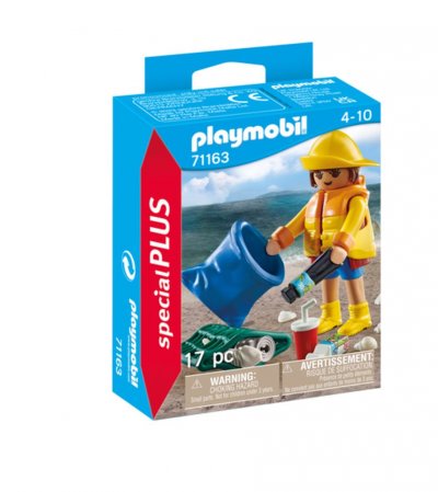 Playmobil 71163 - special plus b&eacute;n&eacute;vole ramassage de d&eacute;chets