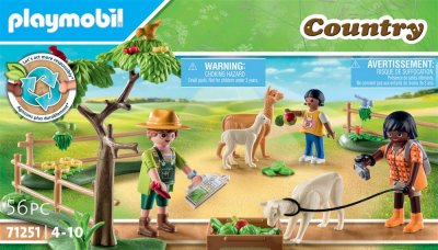 PLAYMOBIL - 71251 - Country La Ferme - Randonneurs et alpagas