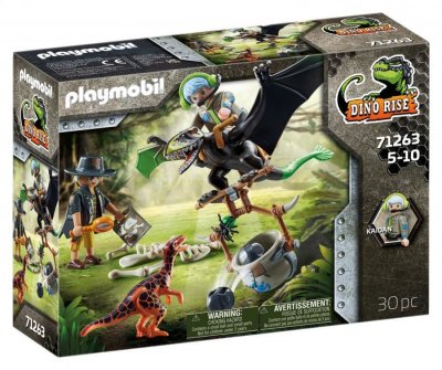 PLAYMOBIL - 71263 - Dino Rise - Dimorphodon et rangers
