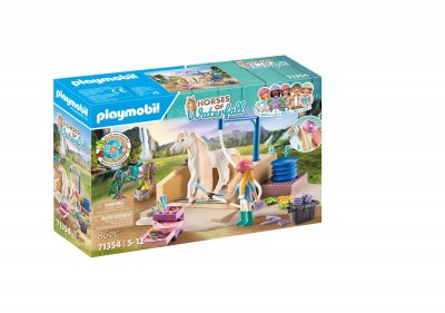 Playmobil 71354 - Isabella & Lioness Aire De Lavage