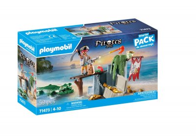 Playmobil 71473 Pirate avec alligator Starter Pack de d&eacute;marrage