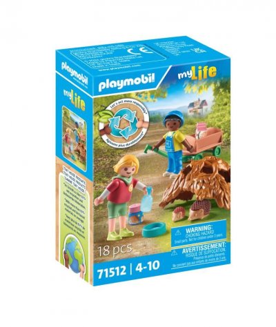 Playmobil 71512 - Enfants Avec Famille De H&eacute;rissons