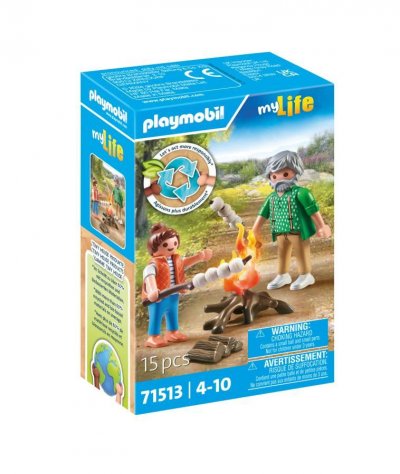 Playmobil 71513 - Grand-P&egrave;re Petite Fille Et Feu De Camp