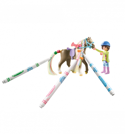 PLAYMOBIL - 71640 - Cavali&egrave;re crini&egrave;r colorie 