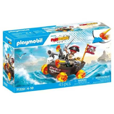 Playmobil 71720 Kart bateau de pirate Funstars 45 pi&egrave;ces D&egrave;s 4 ans