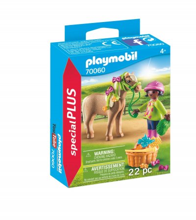 Playmobil - Cavali&egrave;re avec poney - 70060